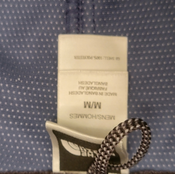 The North Face Windwall Fleece Jacket Mens Small Pockets Embroidered Logo Blue - Picture 11 of 16